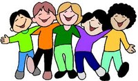 cartoon students smiling